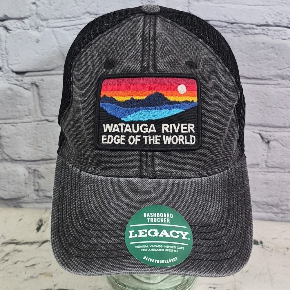 Watauga River Sunset Patch Hat Mens Dashboard Trucker Snapback Travel Ball Cap